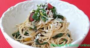 Espaguetis con acelgas - Recetas y Libro de cocina online